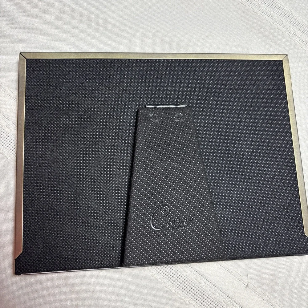 NWT Metal Engravable Baby Frame By Carr, Holds 3.5
